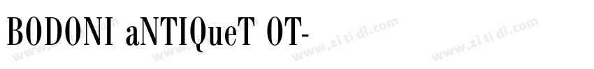 BODONI aNTIQueT OT字体转换